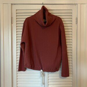 Varley sweatshirt pink cowlneck medium women